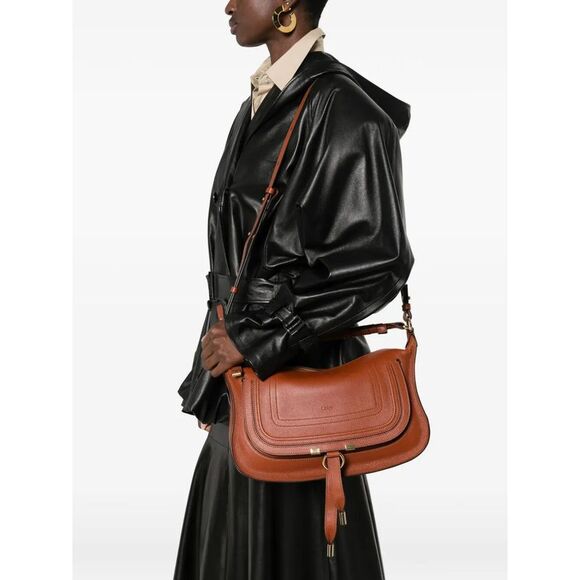 Chloe Women Small Marcie Soft Leather Shoulder Bag - Picture 2 of 5